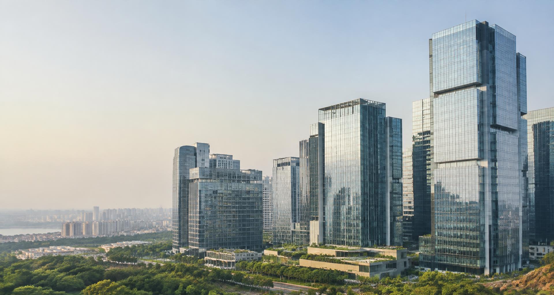 Modern office towers representing Hyderabad’s business landscape